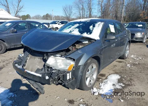 2012 Dodge Avenger Se from USA, damaged, VIN 1C3CDZAB2CN247070